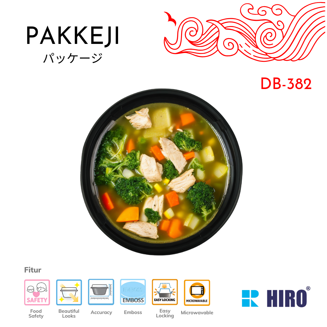 BOWL - DB-382 BLACK - HIRO FOOD - Gambar 4