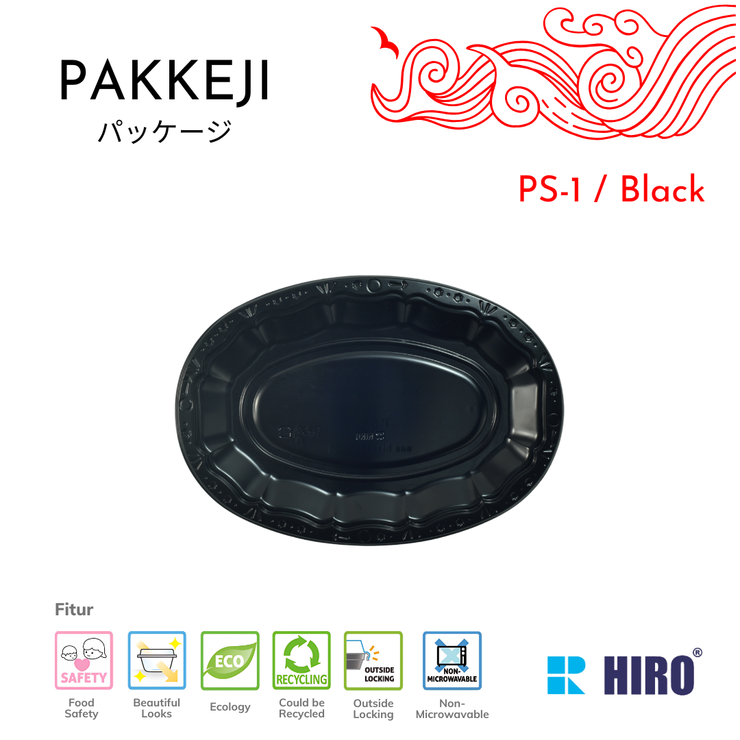 PLATTER - PS-1 BLACK - HIRO FOOD - Gambar 3