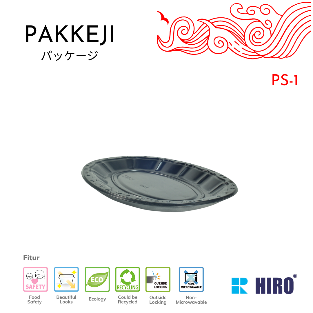 PLATTER - PS-1 BLACK - HIRO FOOD - Gambar 2