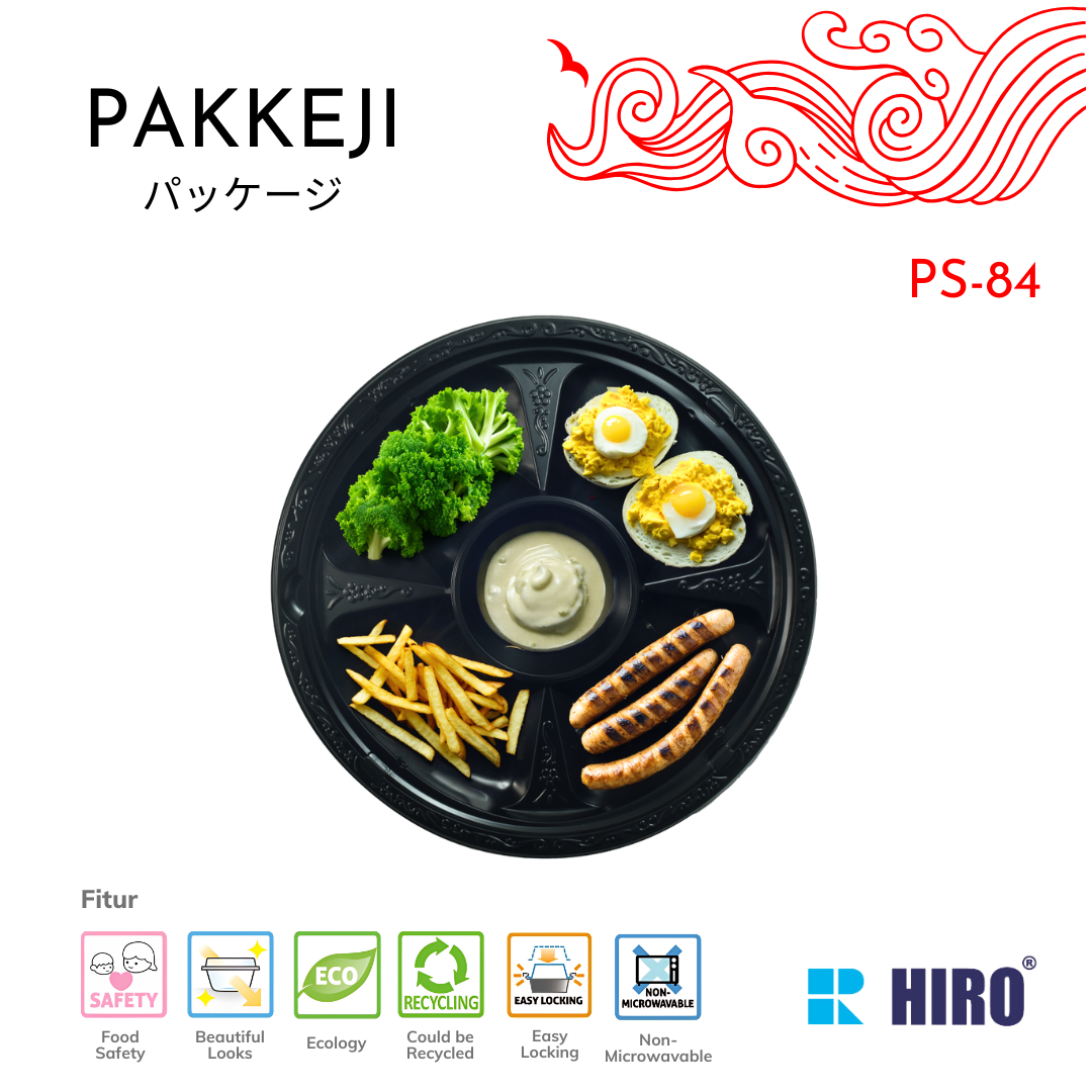 PLATTER - PS-84 BLACK - HIRO FOOD - Gambar 4