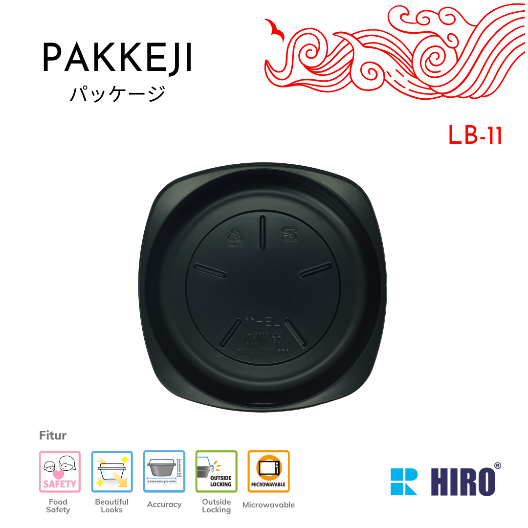BOWL - PS-313 BLACK - HIRO FOOD - Gambar 3