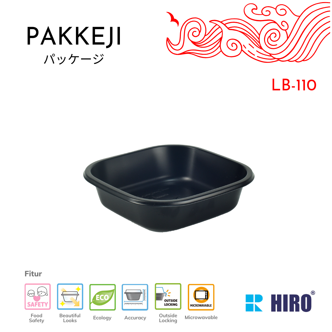 SIDE DISH - LB-110 BLACK - HIRO FOOD - Gambar 2