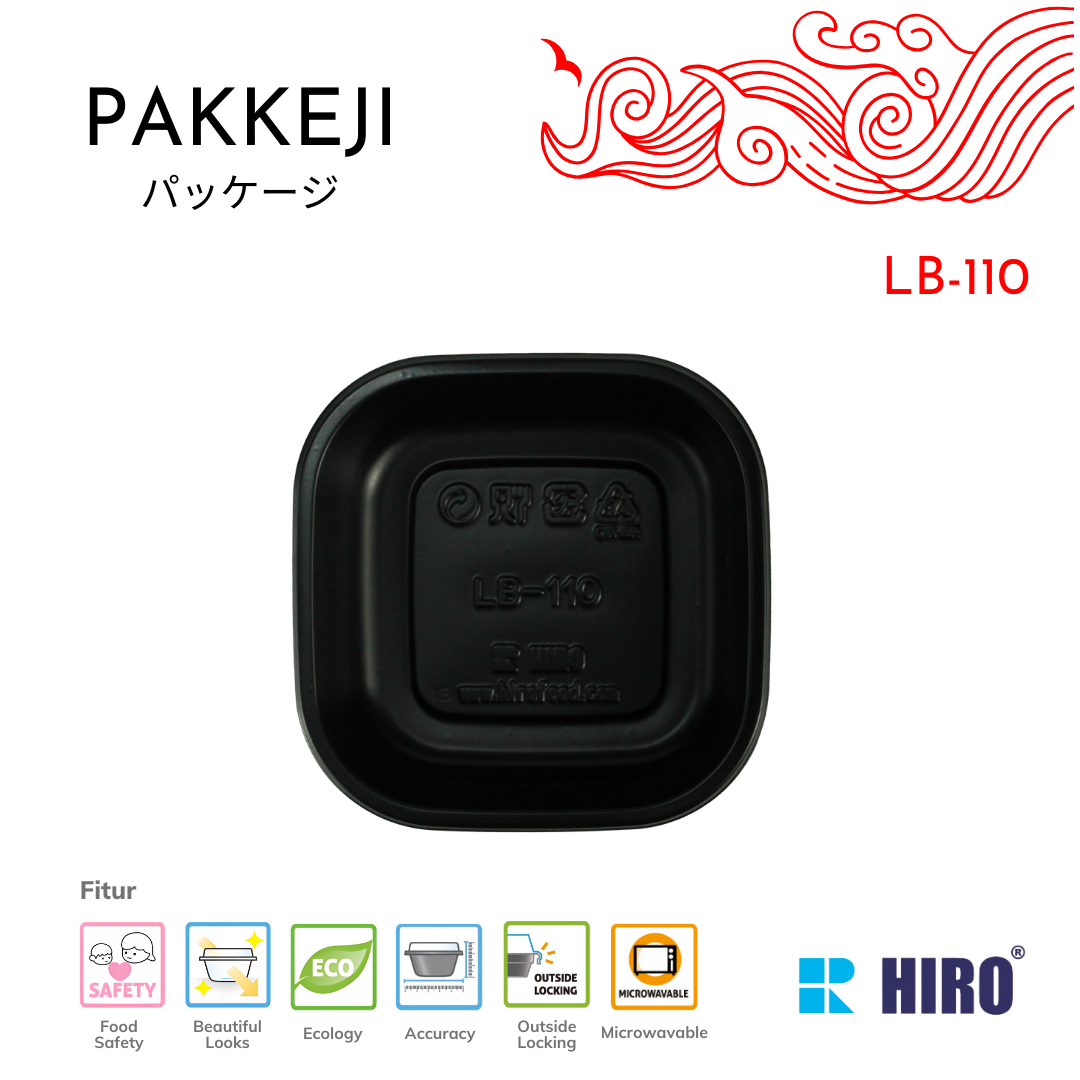 SIDE DISH - LB-110 BLACK - HIRO FOOD - Gambar 3