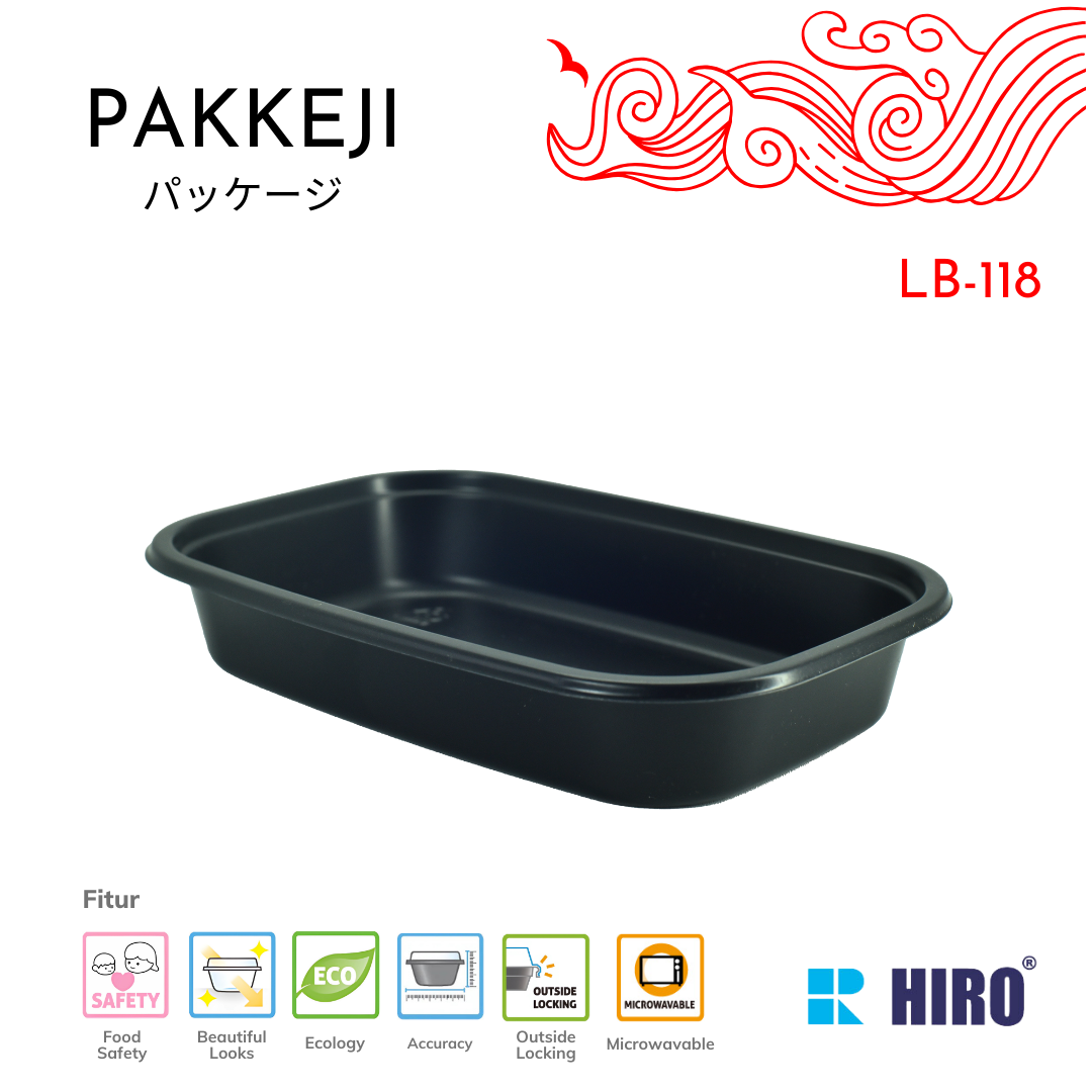 SIDE DISH - LB-118 BLACK - HIRO FOOD - Gambar 2