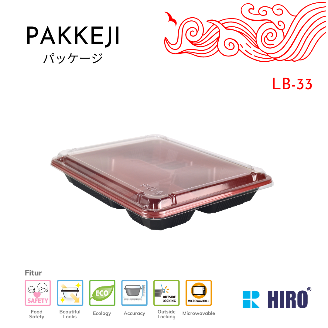 LUNCH BOX - LB-33 R&B - HIRO FOOD