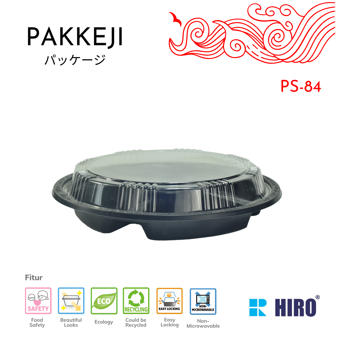 PLATTER - PS-84 BLACK - HIRO FOOD - Gambar 2