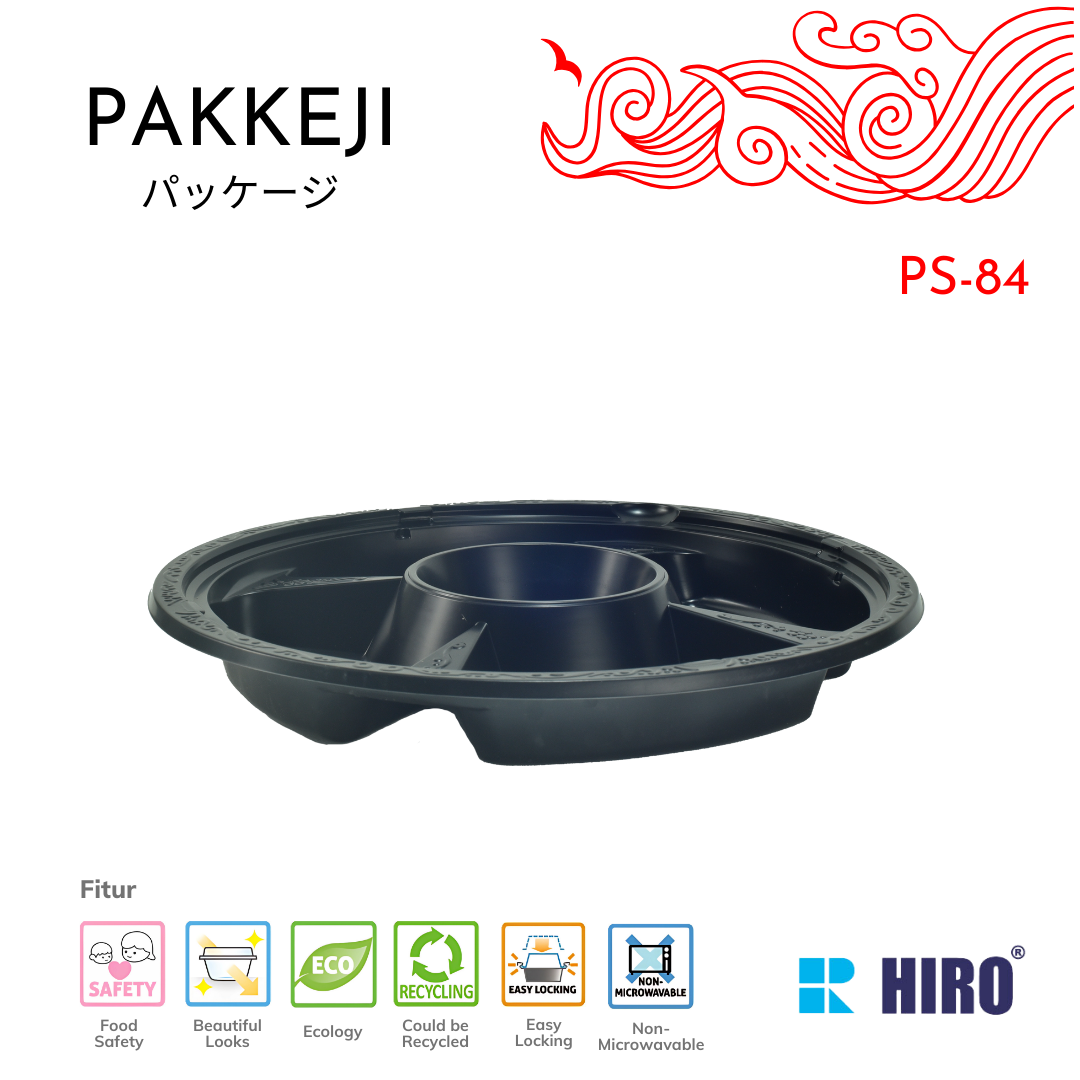 PLATTER - PS-84 BLACK - HIRO FOOD - Gambar 3