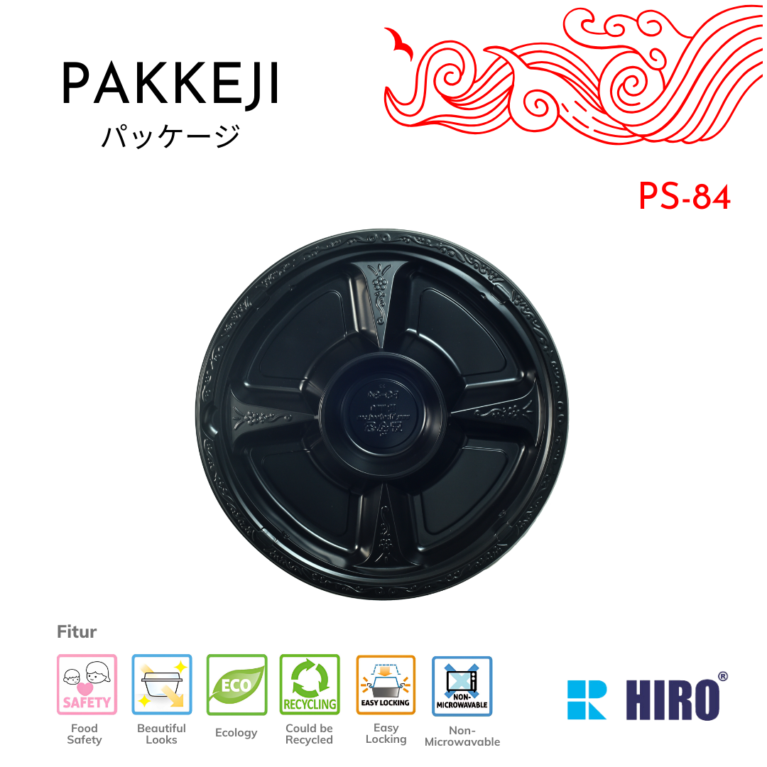 PLATTER - PS-84 BLACK - HIRO FOOD