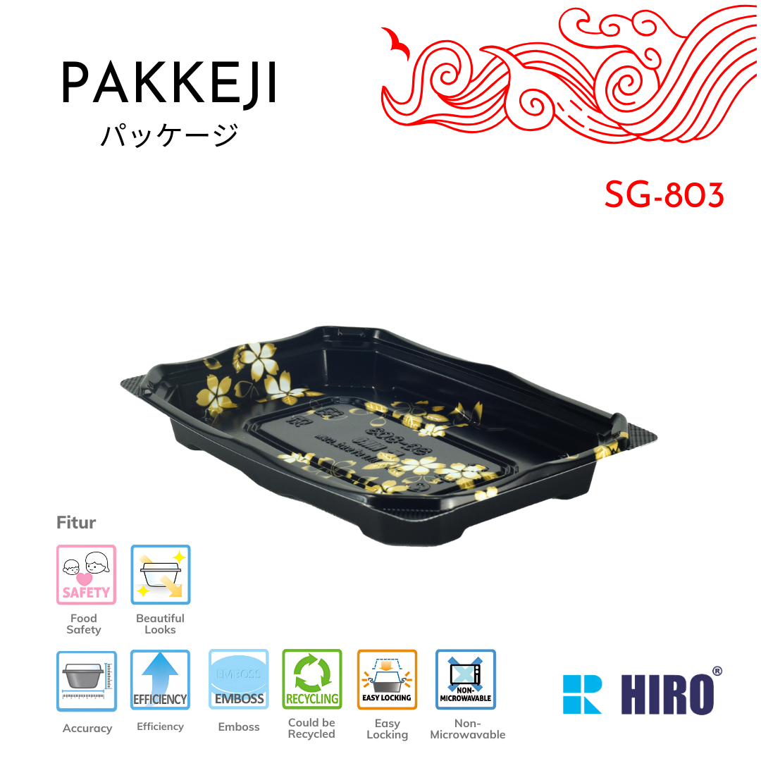 SUSHI TRAY - SG-803 MAKIE - HIRO FOOD - Gambar 2